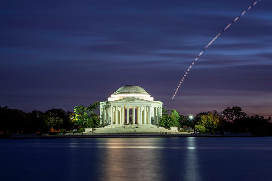Jefferson Memorial Flyby Photograph by Ryan Wyckoff