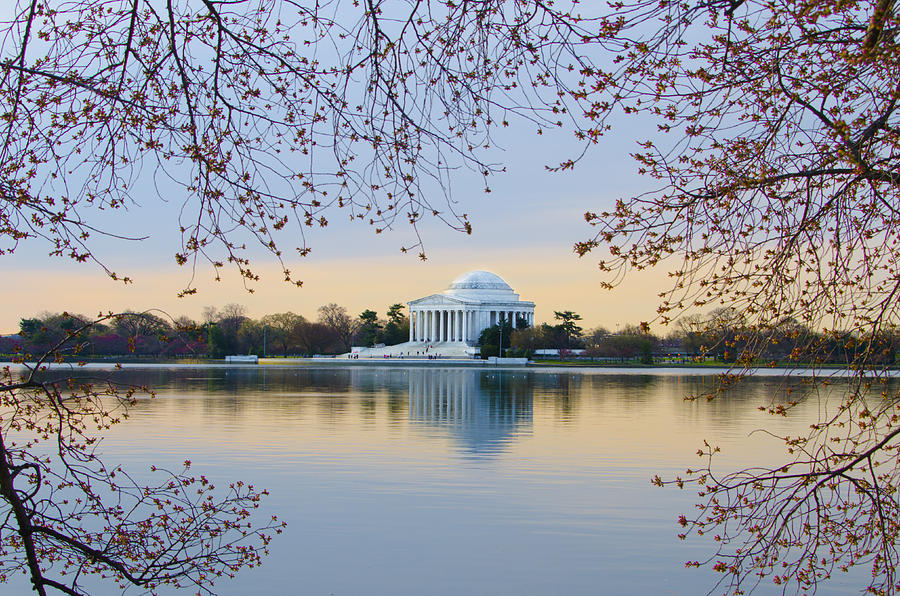 Jefferson Memorial in Spring Photograph by Bill Cannon