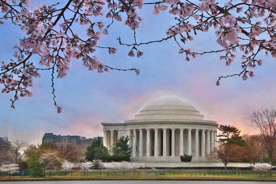 Architecture Photograph - Jefferson Memorial by Lori Deiter