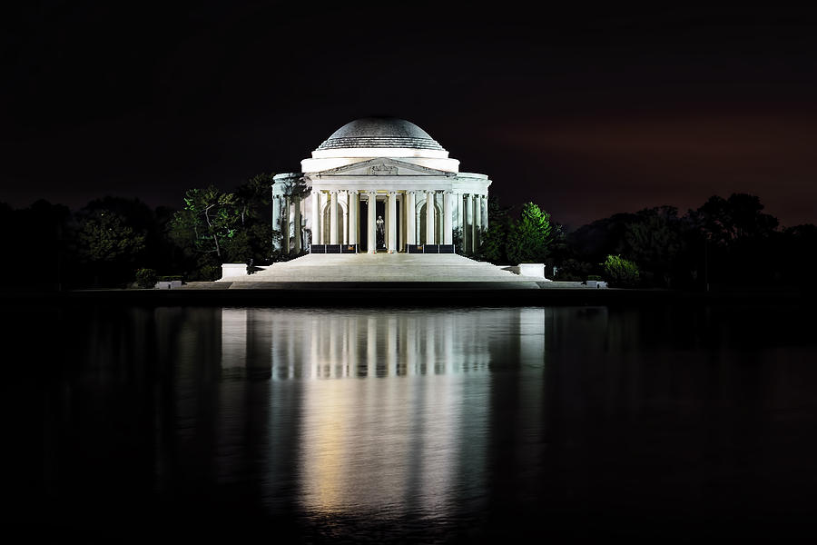 Jefferson Memorial Reflection Photograph by Bill Dodsworth