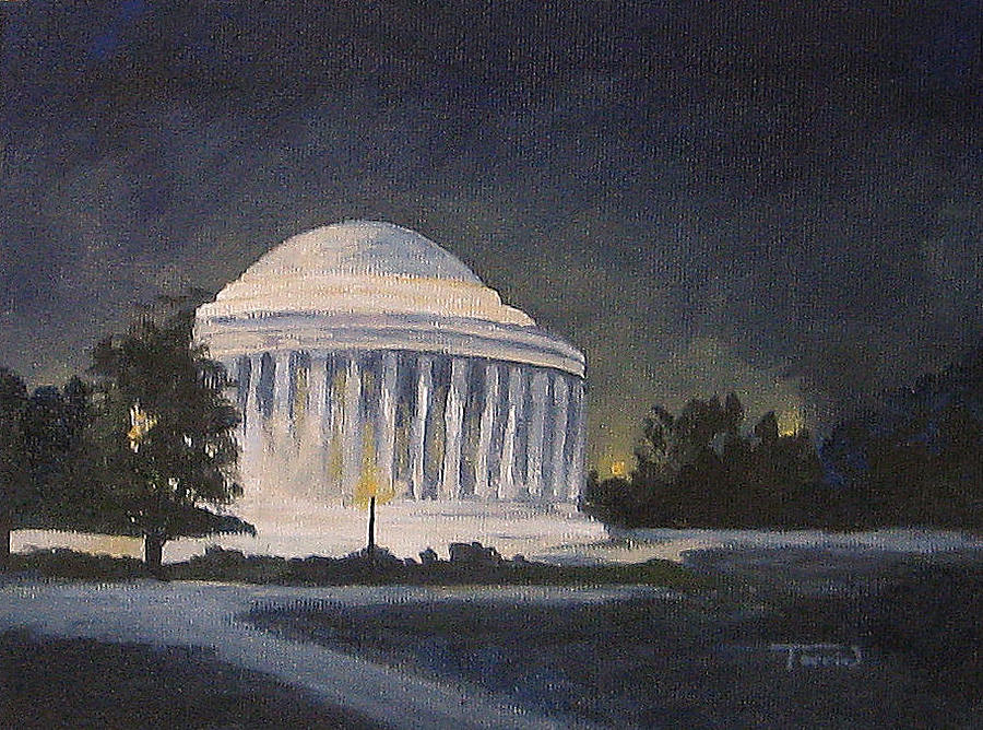Jefferson Memorial  Painting by Torrie Smiley