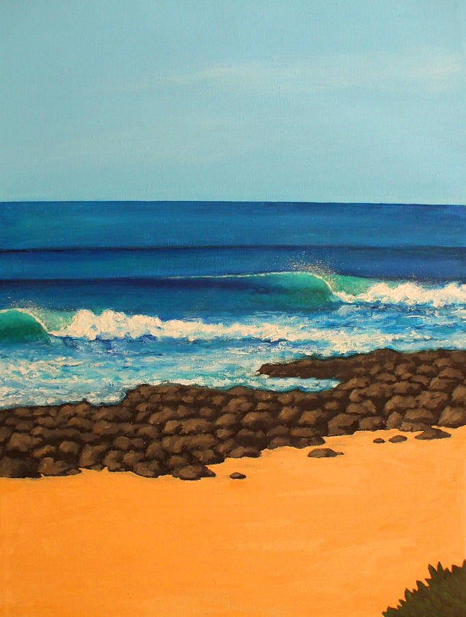 Jeffreys Bay Three Painting by Jennifer Bonset - Fine Art America