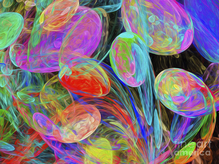 Jelly Beans And Balloons Abstract Digital Art by Andee Design