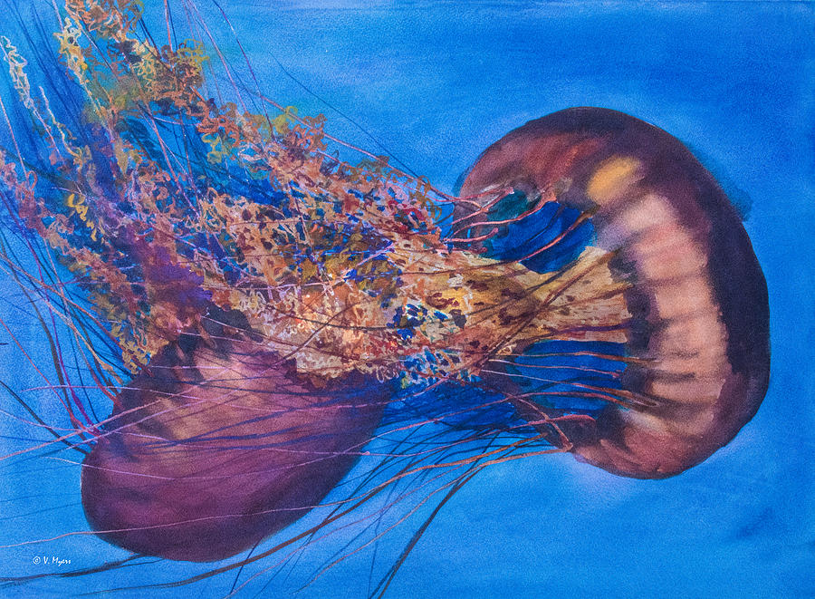 Jellies Painting by Vickie Myers
