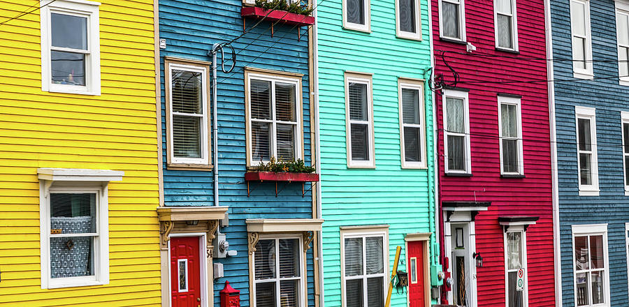 Jellybean Row St. John s Newfoundland Photograph by Mike Organ