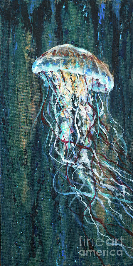 Jellyfish Alpha Painting by Linda Olsen
