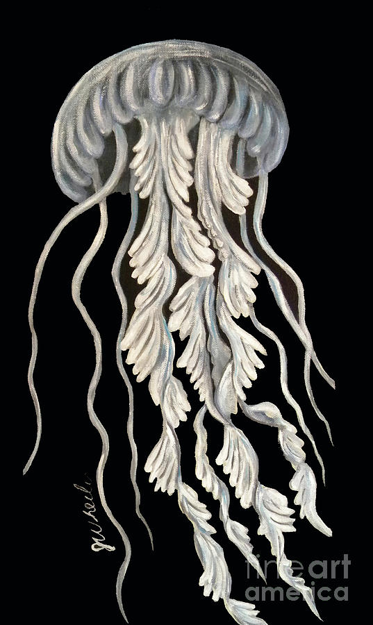 Jellyfish Painting by JoAnn Wheeler