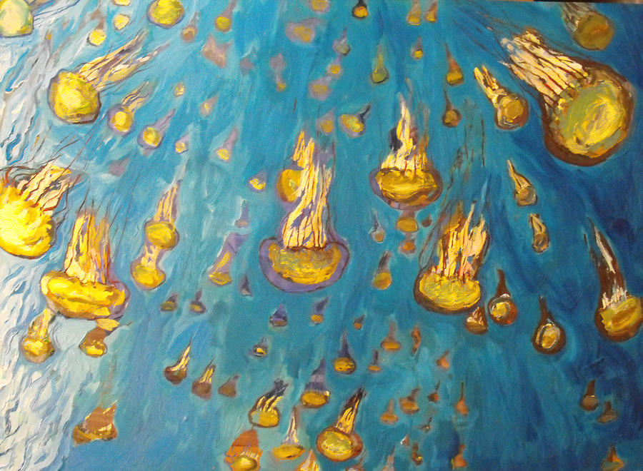 Jellyfish Painting by Koro Arandia