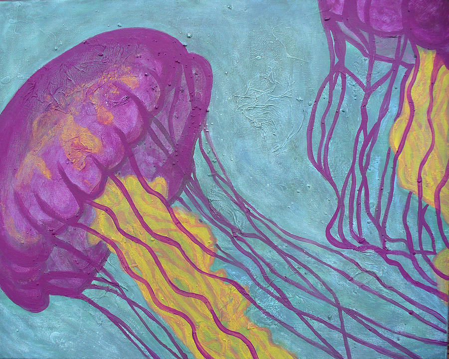 Jellyfish Painting by Sarah Crumpler