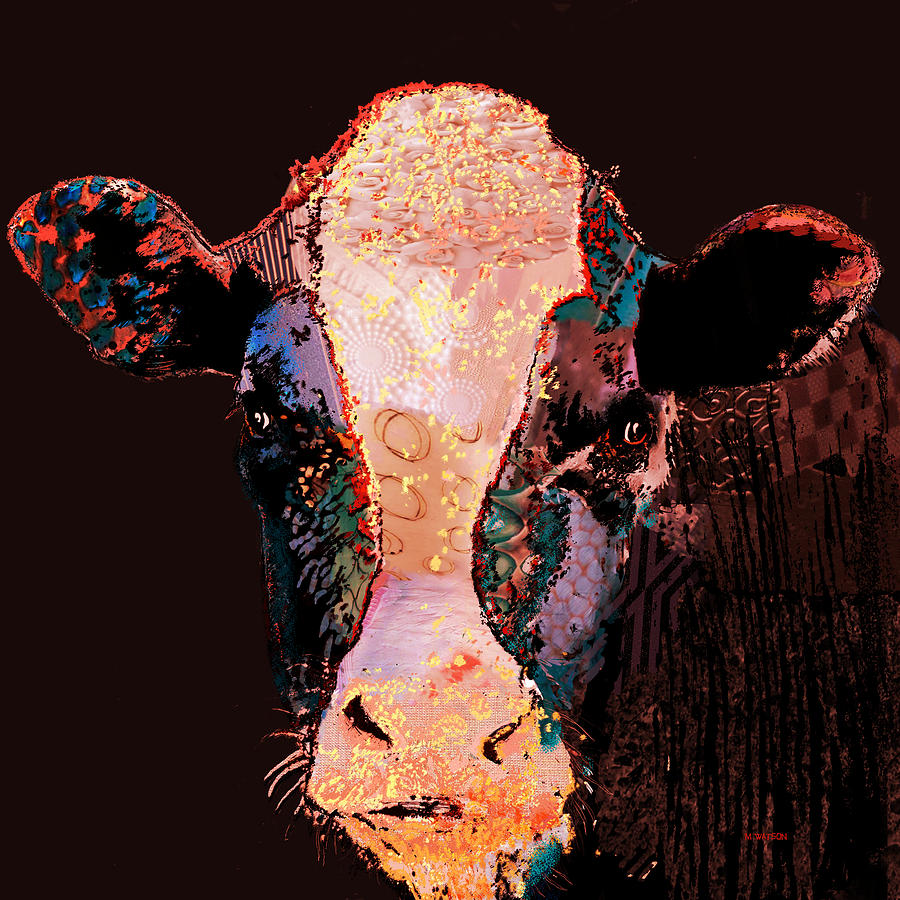 Jemima the cow Digital Art by Marlene Watson