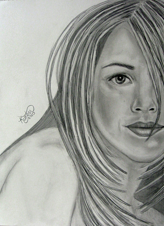 Jennifer Aniston Drawing by Kimber Butler | Fine Art America