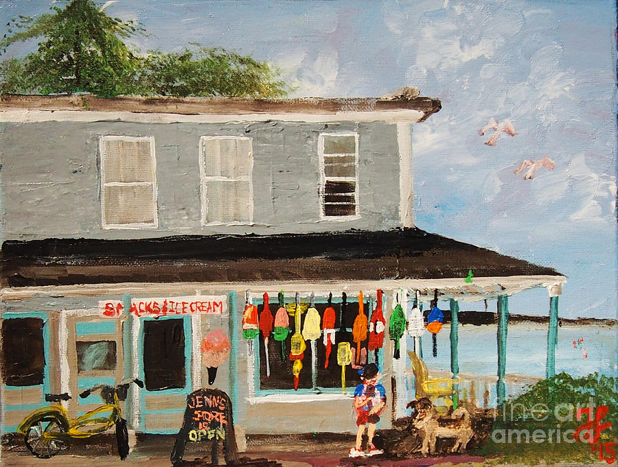 Jenns Store Painting by Francois Lamothe