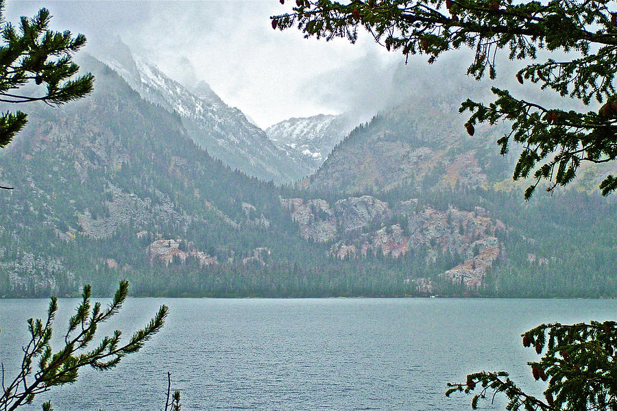 Jenny Lake on a Rainy Day in Grand Tetons National Park, Wyoming Photograph by Ruth Hager