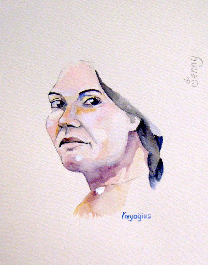 Jenny Painting by Ray Agius