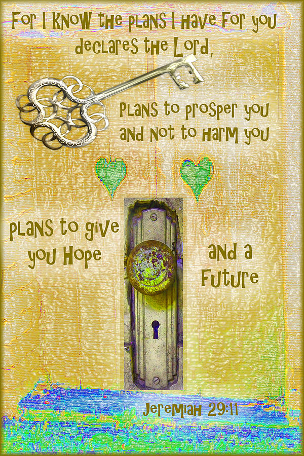 Jeremiah 29:11 Photograph - Jeremiah Scripture Verse by SGLY Ministry Jeremiah 29:11 Photograph - Jeremiah Scripture Verse by SGLY Ministry