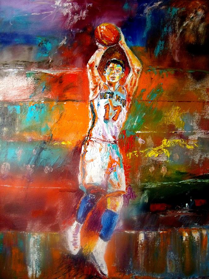 Jeremy Lin New York Knicks Painting by Leland Castro
