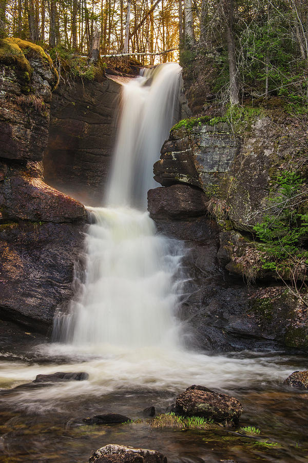 Jericho Falls Sunset Photograph by White Mountain Images