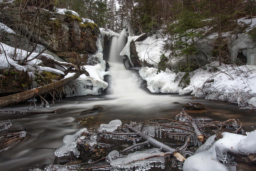 Jericho Falls Winter Frost Photograph by White Mountain Images