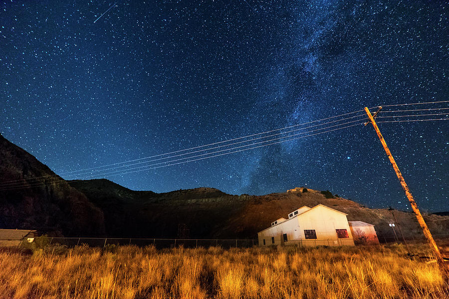 Jerome Arizona Ghost Town Starry Skies Mining Town Milky Way Photograph by Toby McGuire