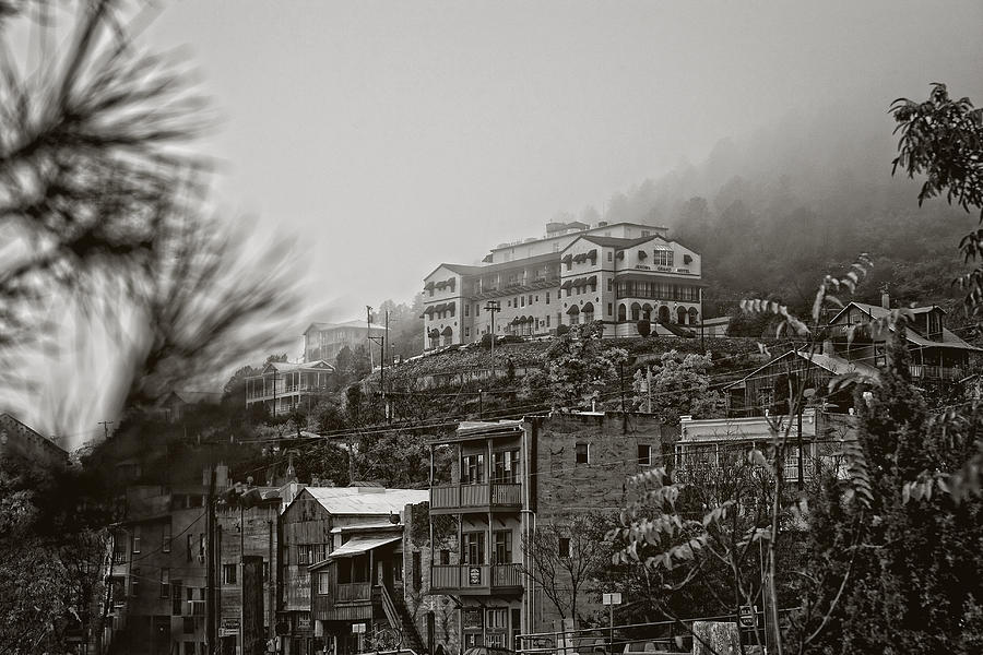 Jerome Az on a foggy morning Photograph by Ron Chilston