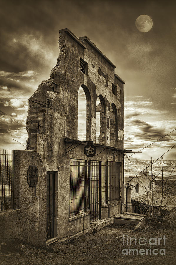 Jerome Market Ruins in Sepia Photograph by Priscilla Burgers