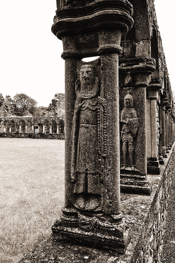 Jerpoint Abbey Cloister Stone Figures Photograph by Menega Sabidussi