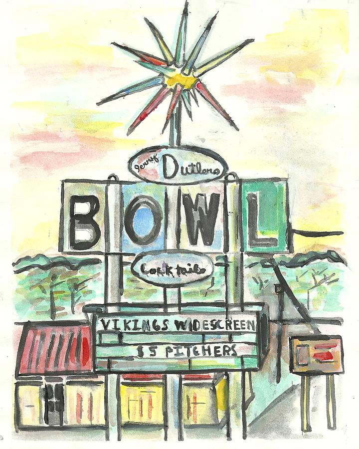 Jerry Dutlers Bowl Painting by Matt Gaudian