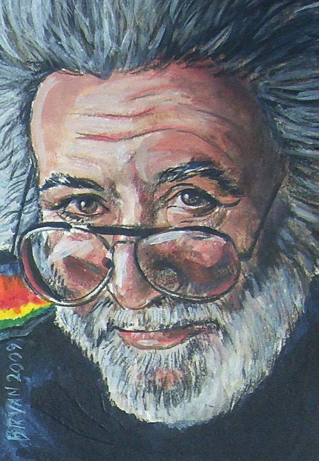 Jerry Garcia Painting by Bryan Bustard
