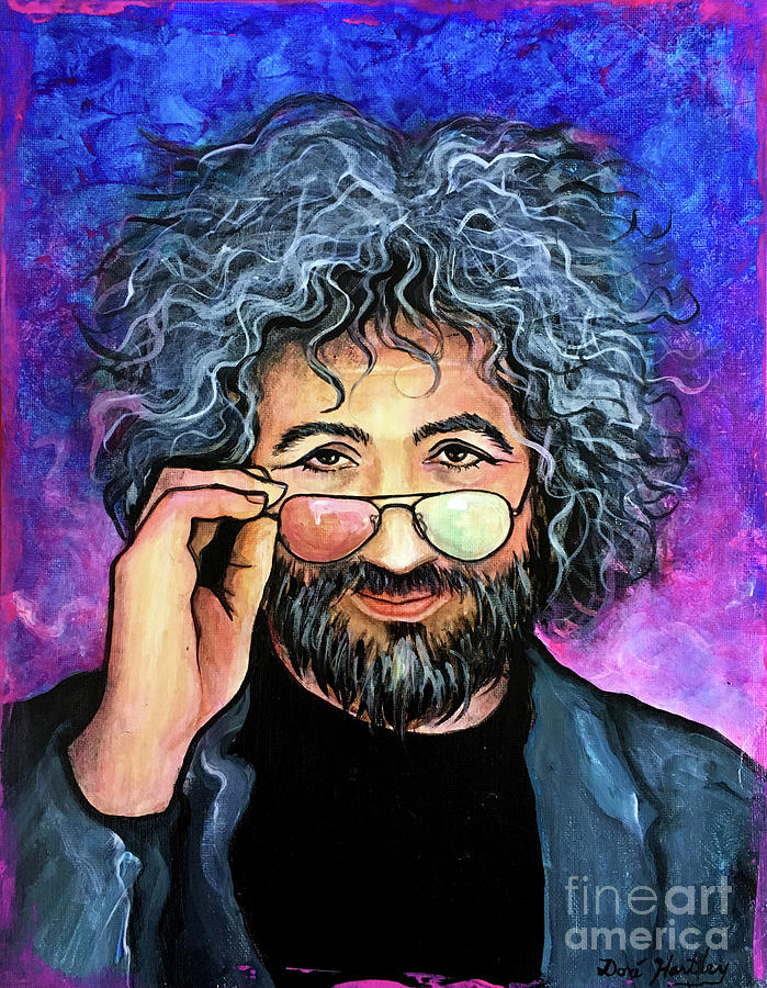 The Grateful Dead Painting - Jerry Garcia by Dori Hartley