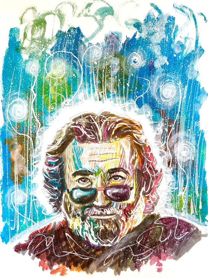 Jerry Garcia Painting by Joel Tesch
