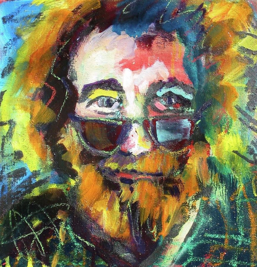 Jerry Garcia Painting by Les Leffingwell