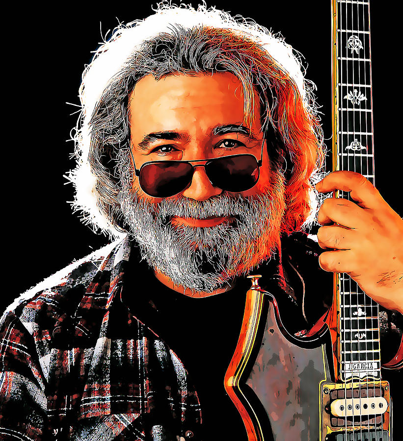 Jerry Garcia The Grateful Dead Mixed Media by Marvin Blaine