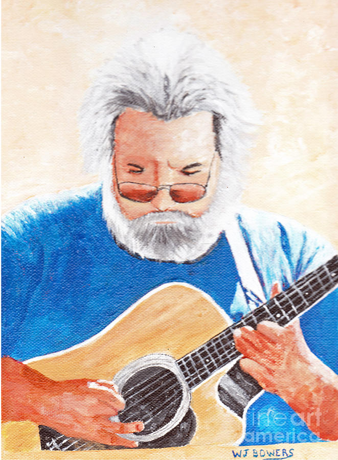 Jerry Garcia Painting by William Bowers