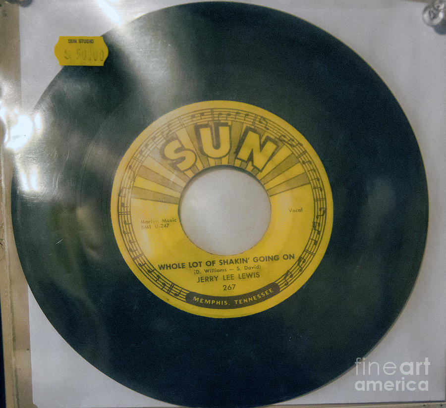 Jerry Lee Lewis Sun Record 45 RPM Studio Memphis Tennessee  Photograph by Chuck Kuhn