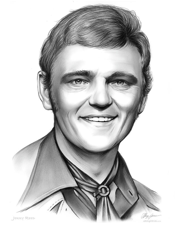 Actor Drawing - Jerry Reed by Greg Joens
