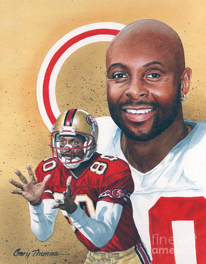 Jerry Rice Painting by Gary Thomas - Fine Art America