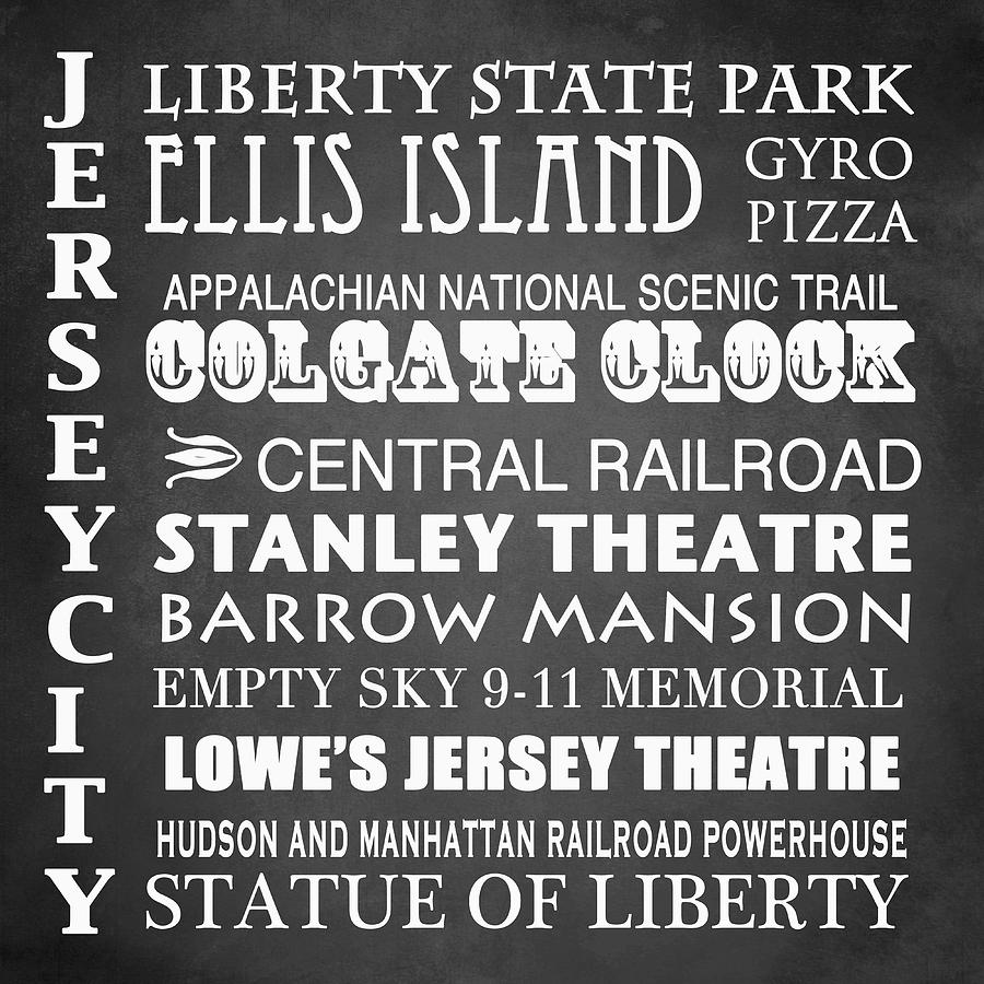 Jersey City Famous Landmarks Digital Art by Patricia Lintner