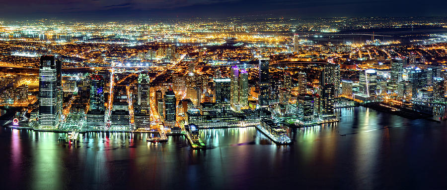Jersey City panorama Photograph by Mihai Andritoiu