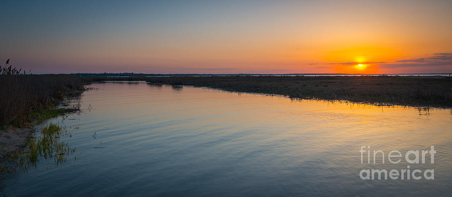 Jersey Marsh Sunset Photograph by Michael Ver Sprill
