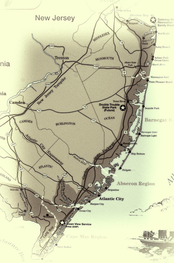 Jersey Shore Map Ron Schiller 