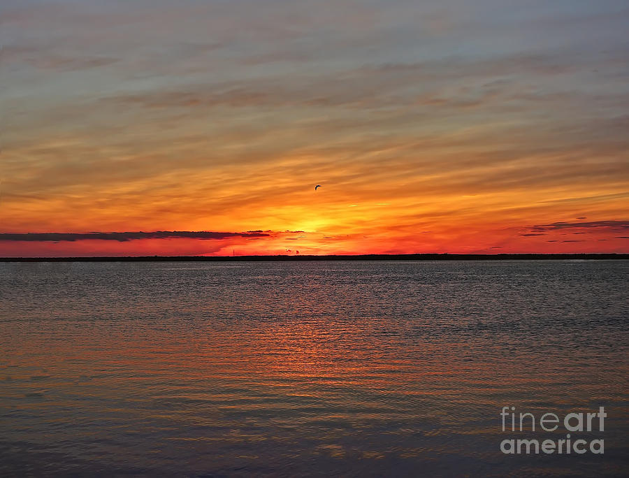 Jersey Shore Sunset HDR Photograph by Jeff Breiman