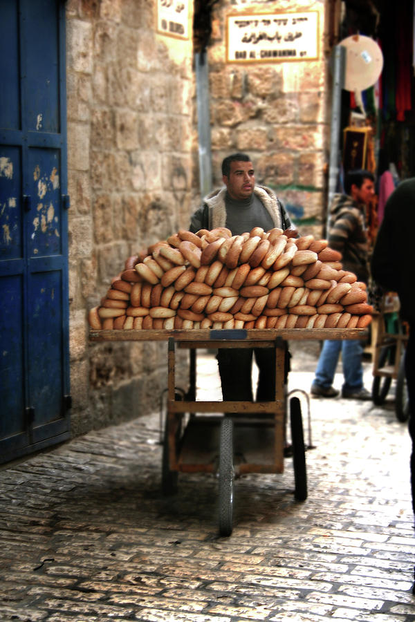 Jerusalem Bread Man Photograph by M Kathleen Warren