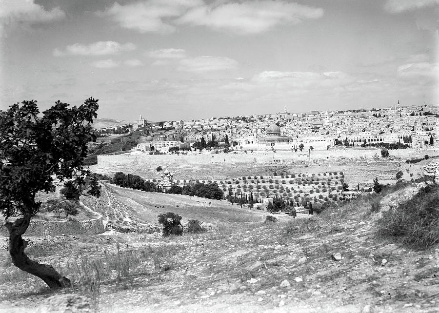 Jerusalem City View 1940 Photograph by Munir Alawi