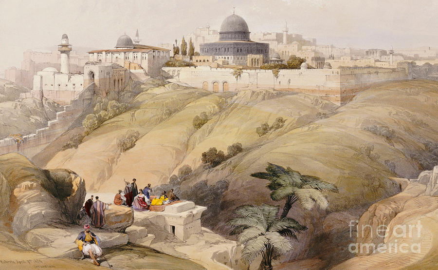 Landscape Painting - Jerusalem by David Roberts