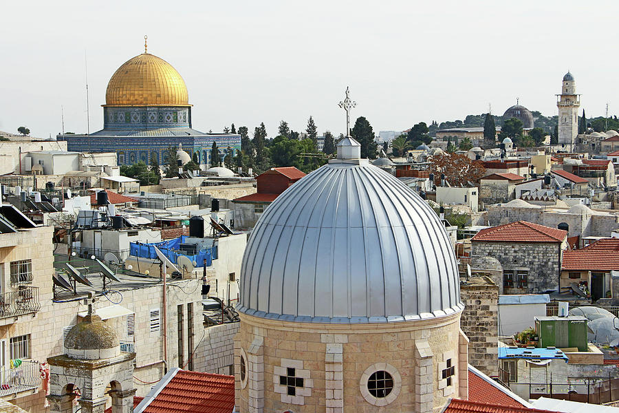 Jerusalem Domes Photograph by Munir Alawi