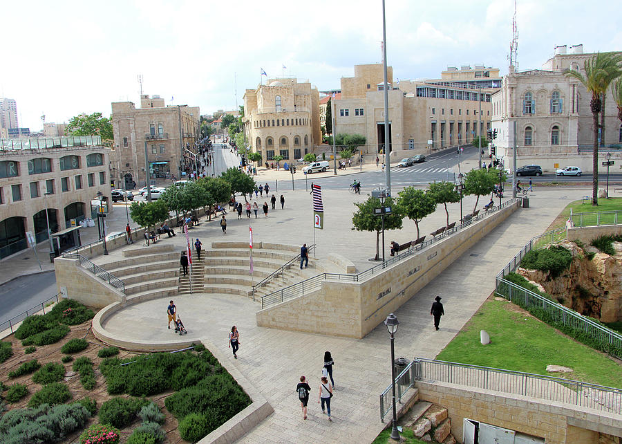 Jerusalem Garden and Square Photograph by Munir Alawi