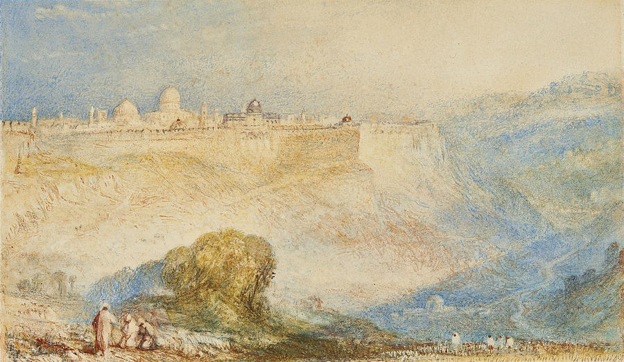 Jerusalem Drawing by Joseph Mallord William Turner