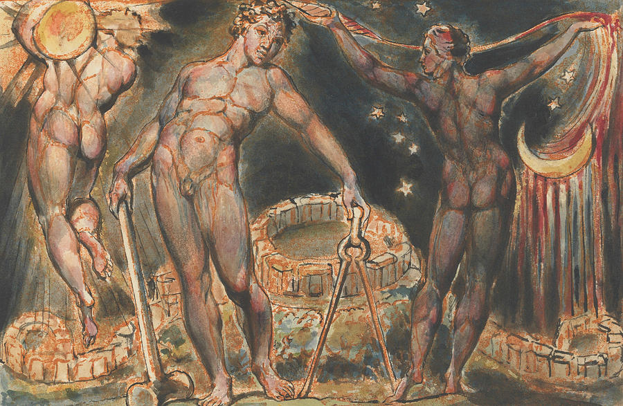 Jerusalem, Plate 100  Relief by William Blake
