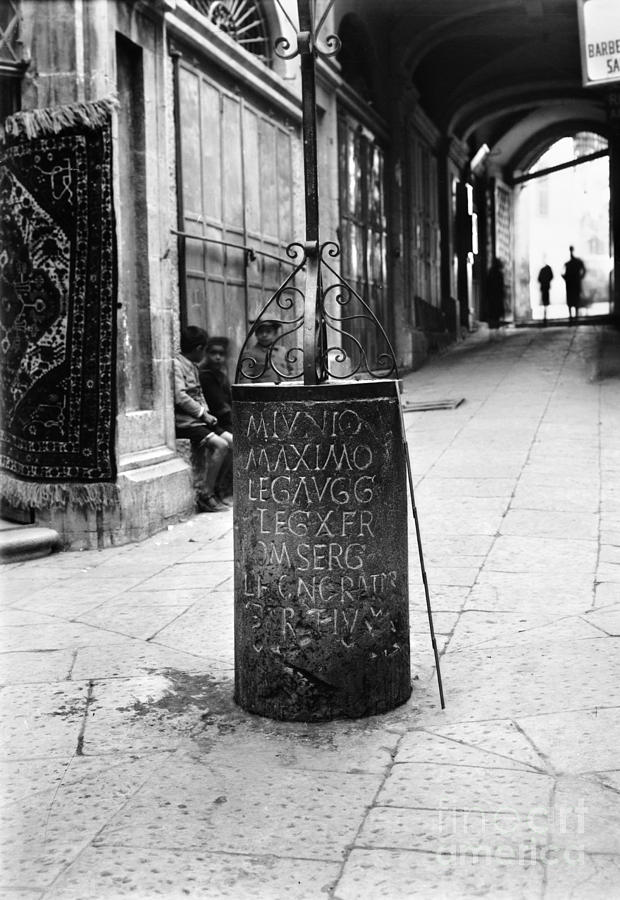 Jerusalem: Roman Pillar Photograph by Granger