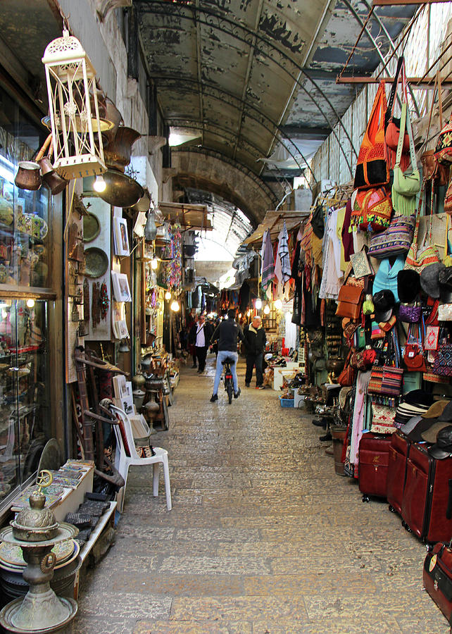 Jerusalem Shops Photograph by Munir Alawi